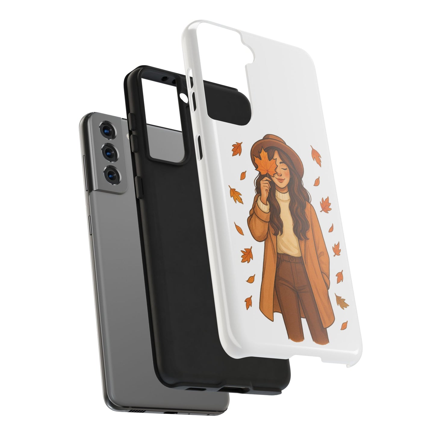Autumn Leaves Tough Phone Cases, Fall Decor, Cute Phone Accessory, Seasonal Gift, Phone Protective Case