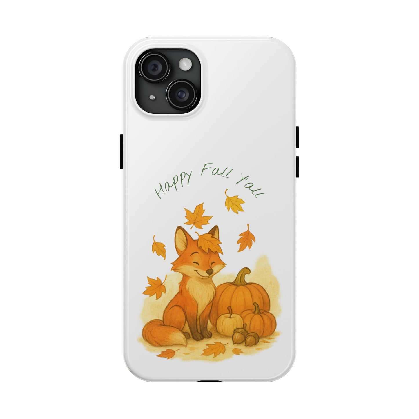 Autumn Fox Phone Case, Fall Animals Tough Case, Cute Pumpkin Design, Seasonal Phone Cover, Gifts for Fall Lovers