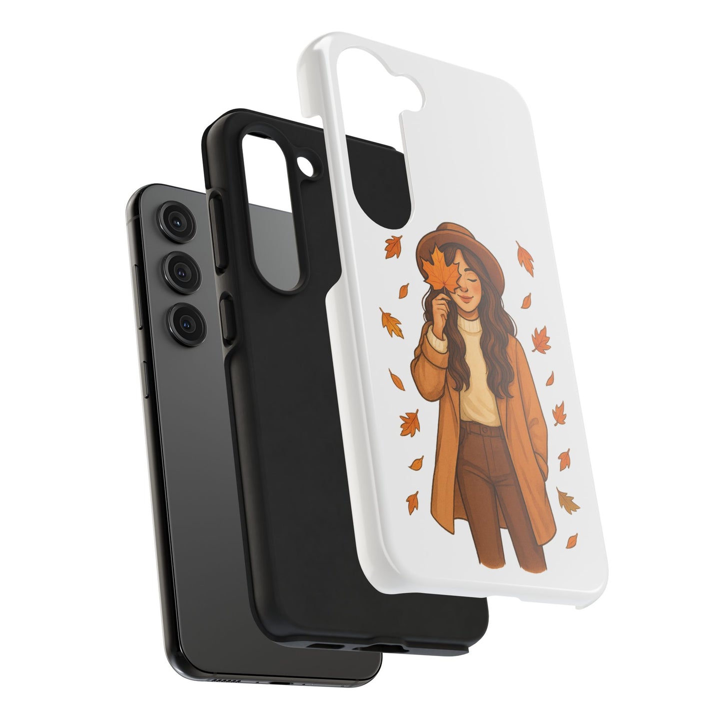 Autumn Leaves Tough Phone Cases, Fall Decor, Cute Phone Accessory, Seasonal Gift, Phone Protective Case