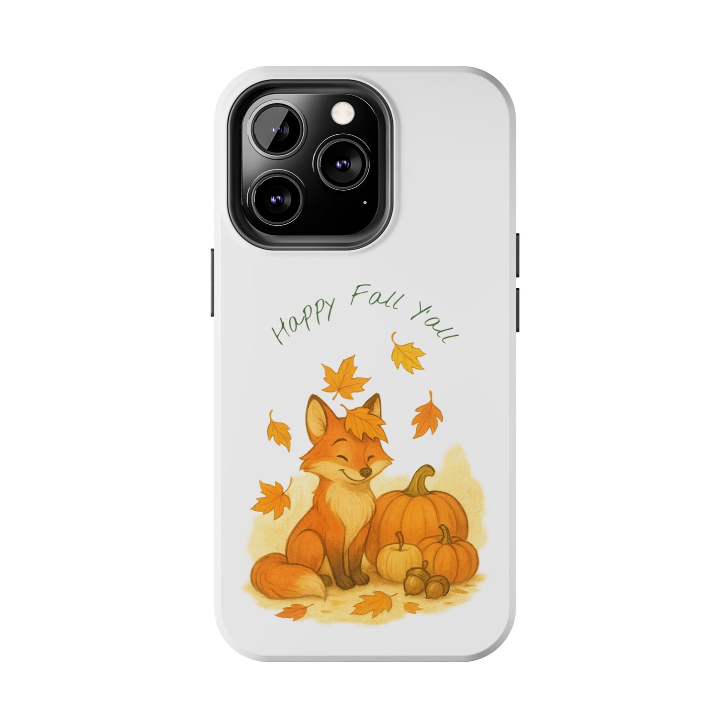 Autumn Fox Phone Case, Fall Animals Tough Case, Cute Pumpkin Design, Seasonal Phone Cover, Gifts for Fall Lovers