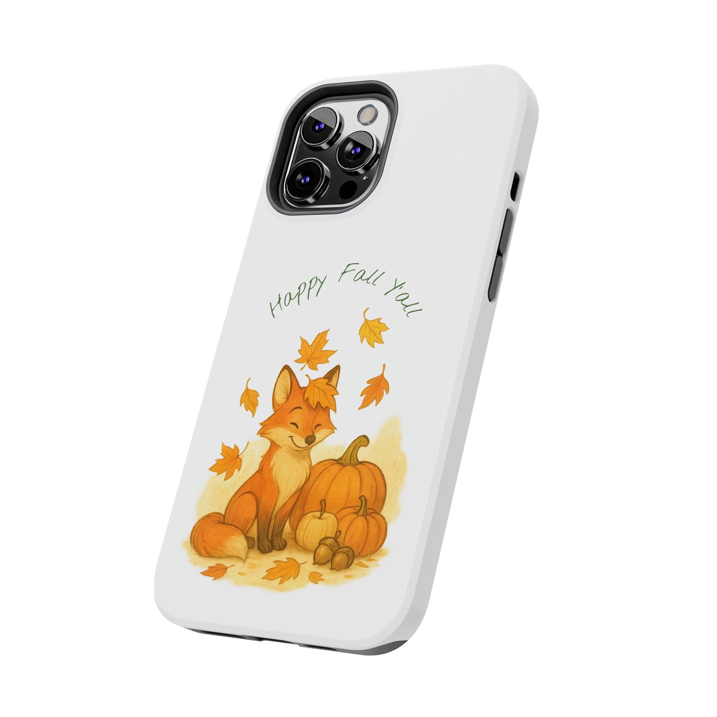 Autumn Fox Phone Case, Fall Animals Tough Case, Cute Pumpkin Design, Seasonal Phone Cover, Gifts for Fall Lovers