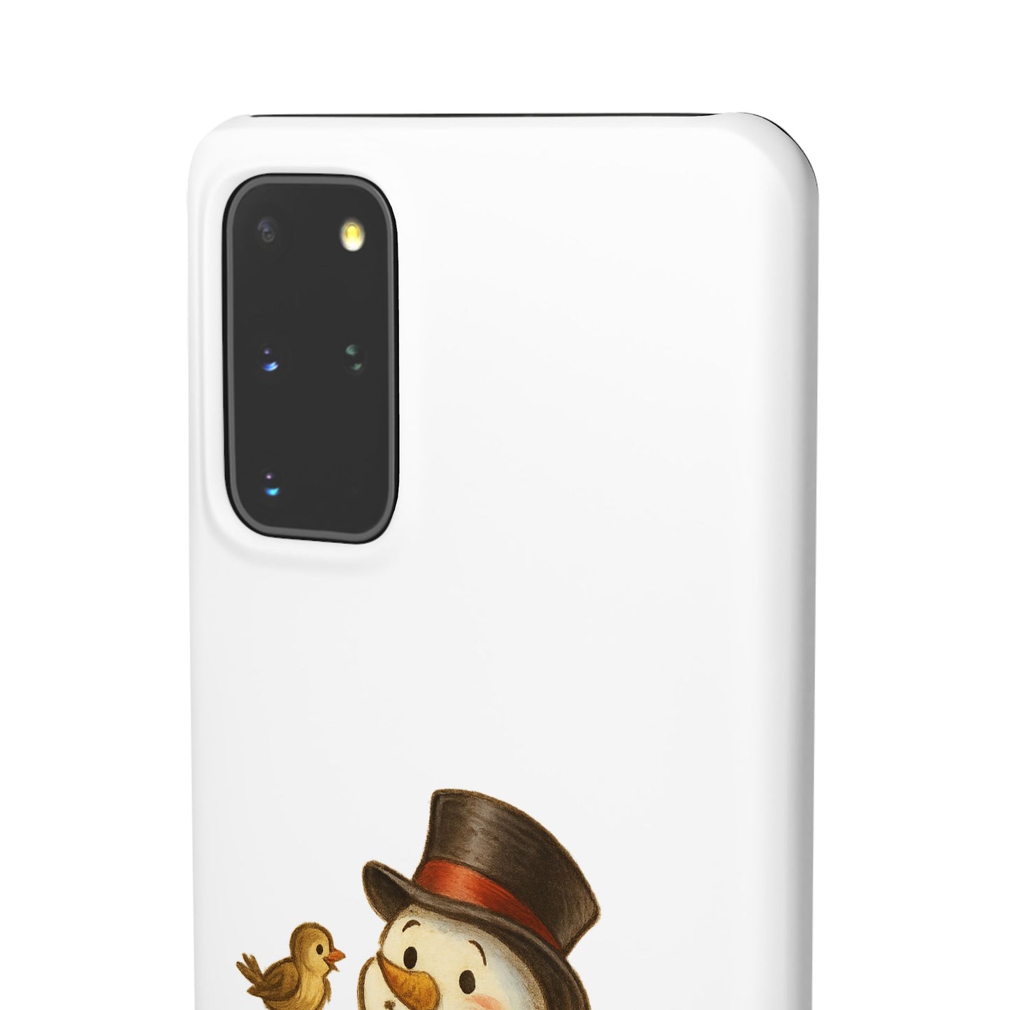 Festive Snowman Phone Case, Winter Holiday Phone Cover, Cute Snowman Snap Case, Christmas Gift for Phone Lovers, Seasonal Tech Accessories