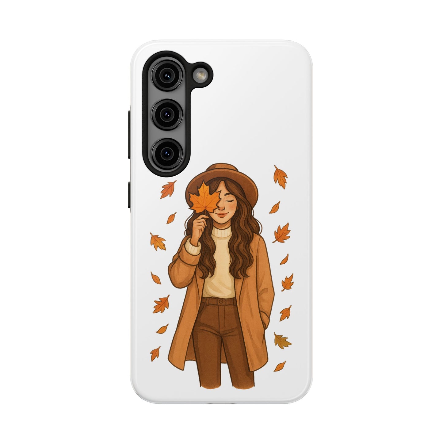 Autumn Leaves Tough Phone Cases, Fall Decor, Cute Phone Accessory, Seasonal Gift, Phone Protective Case