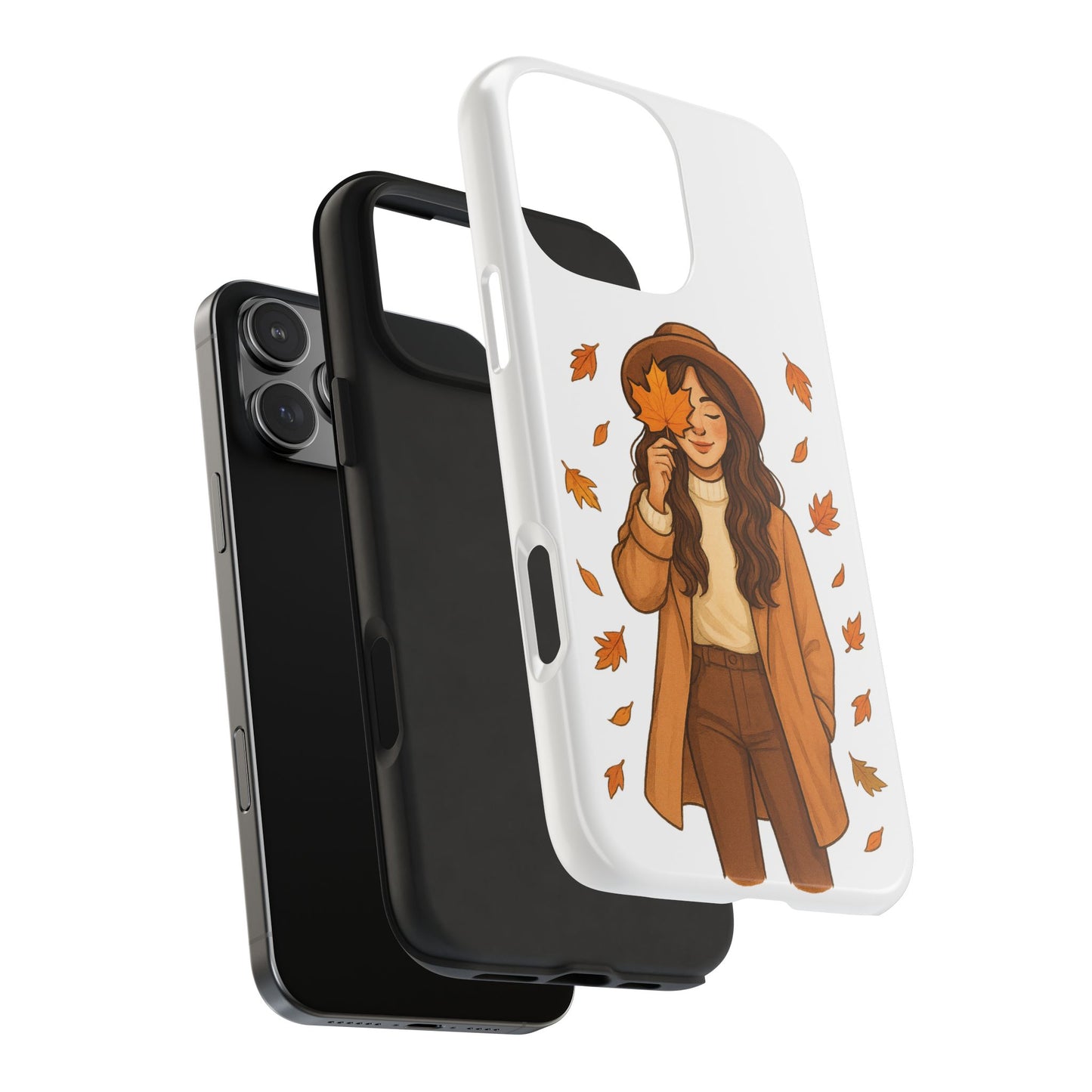 Autumn Leaves Tough Phone Cases, Fall Decor, Cute Phone Accessory, Seasonal Gift, Phone Protective Case