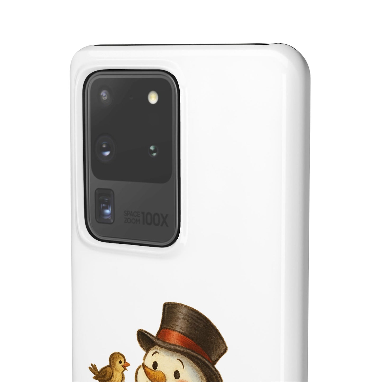 Festive Snowman Phone Case, Winter Holiday Phone Cover, Cute Snowman Snap Case, Christmas Gift for Phone Lovers, Seasonal Tech Accessories