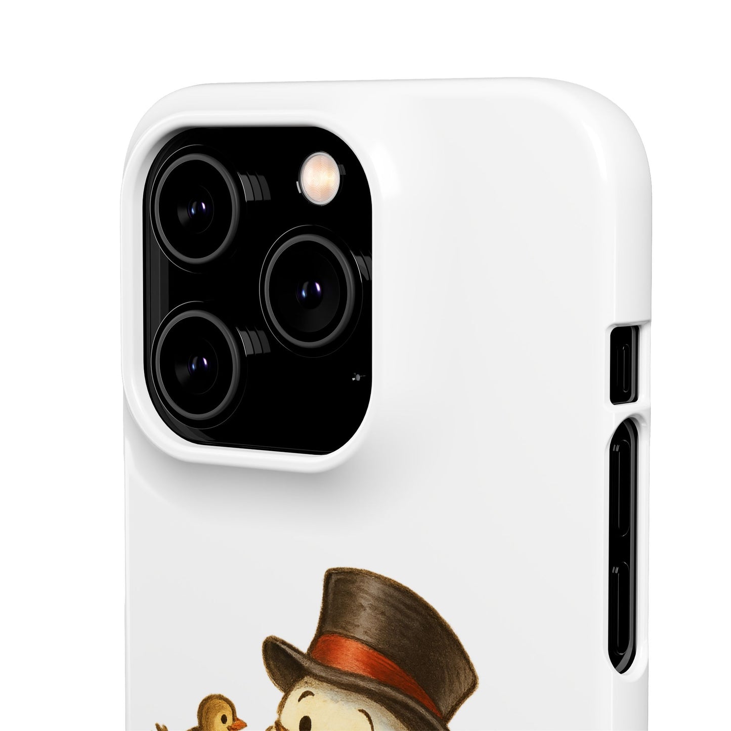 Festive Snowman Phone Case, Winter Holiday Phone Cover, Cute Snowman Snap Case, Christmas Gift for Phone Lovers, Seasonal Tech Accessories