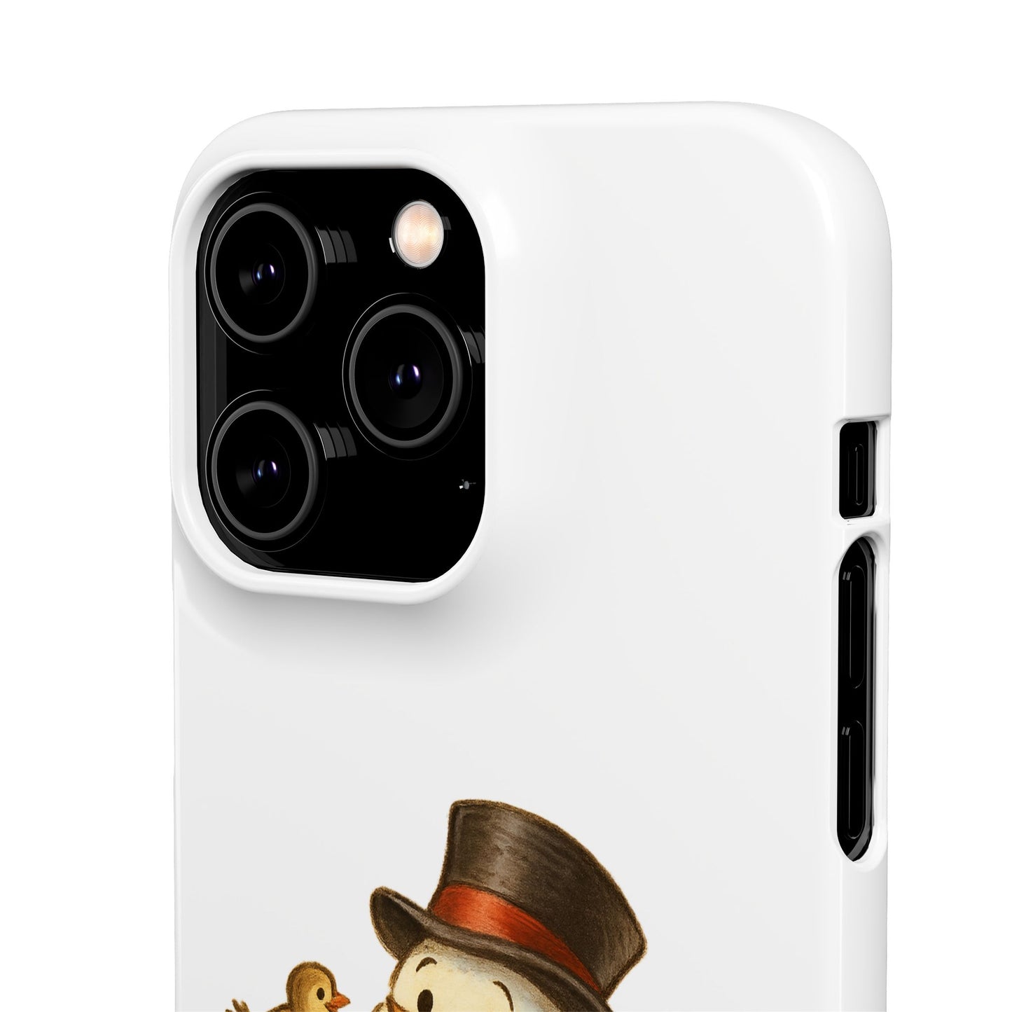 Festive Snowman Phone Case, Winter Holiday Phone Cover, Cute Snowman Snap Case, Christmas Gift for Phone Lovers, Seasonal Tech Accessories
