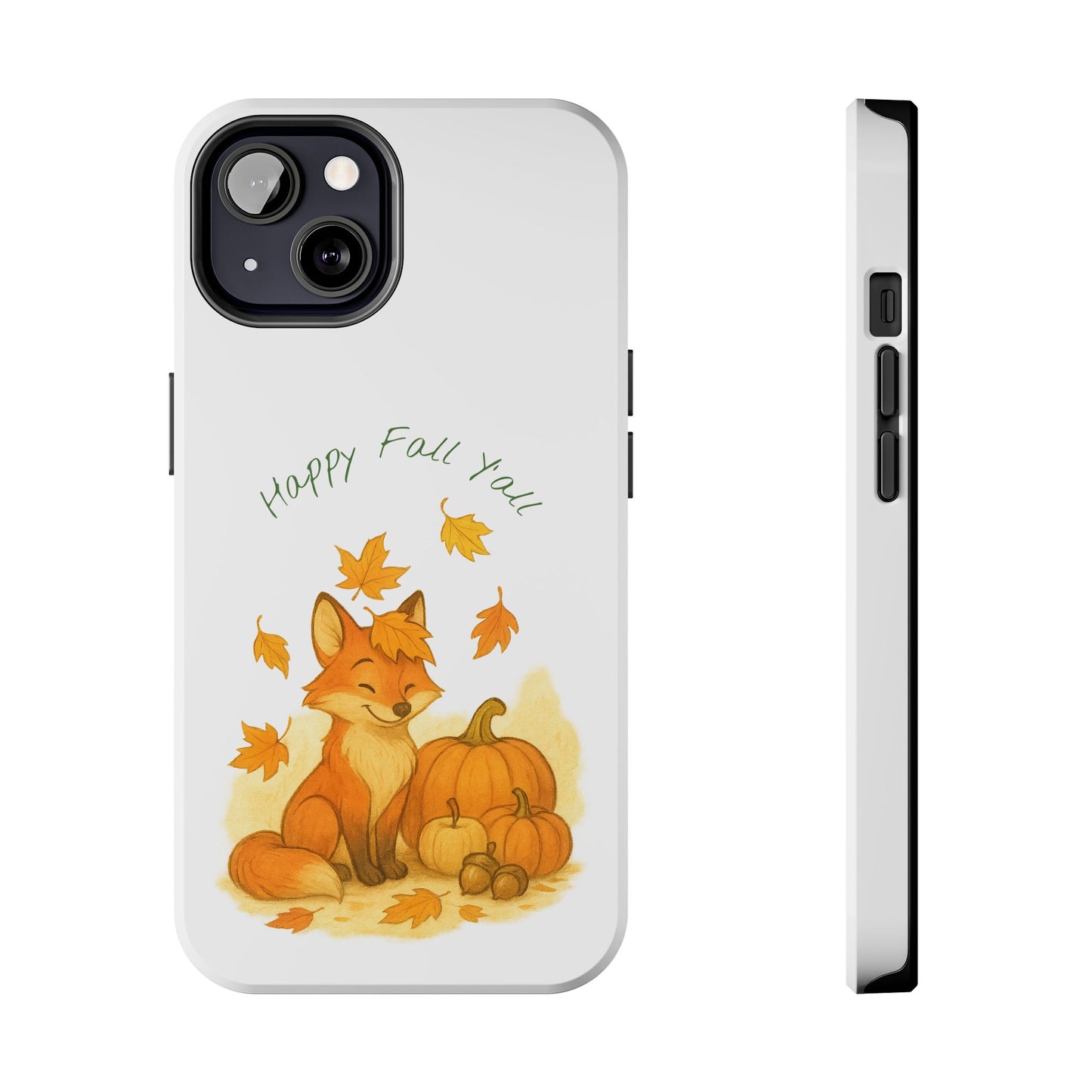 Autumn Fox Phone Case, Fall Animals Tough Case, Cute Pumpkin Design, Seasonal Phone Cover, Gifts for Fall Lovers