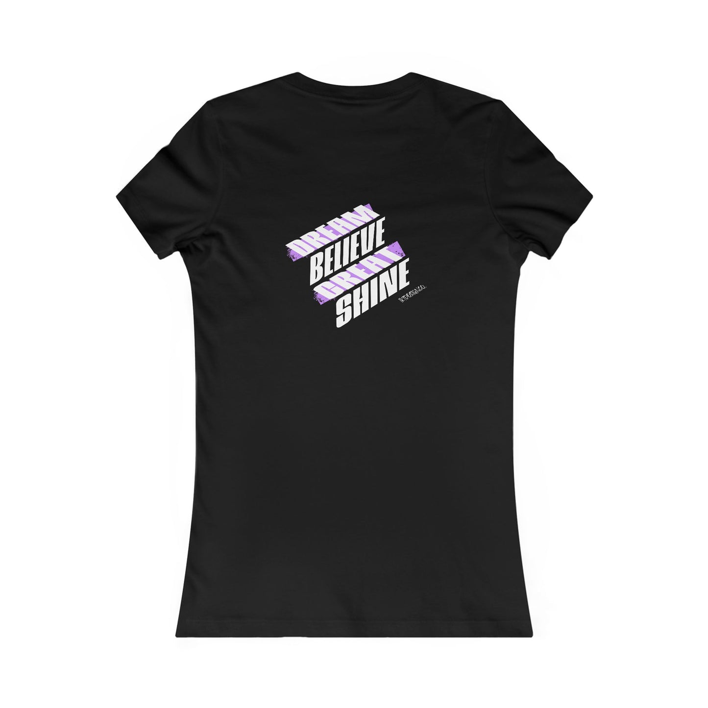 Inspirational Women's Tee - "Dream, Believe, Shine"
