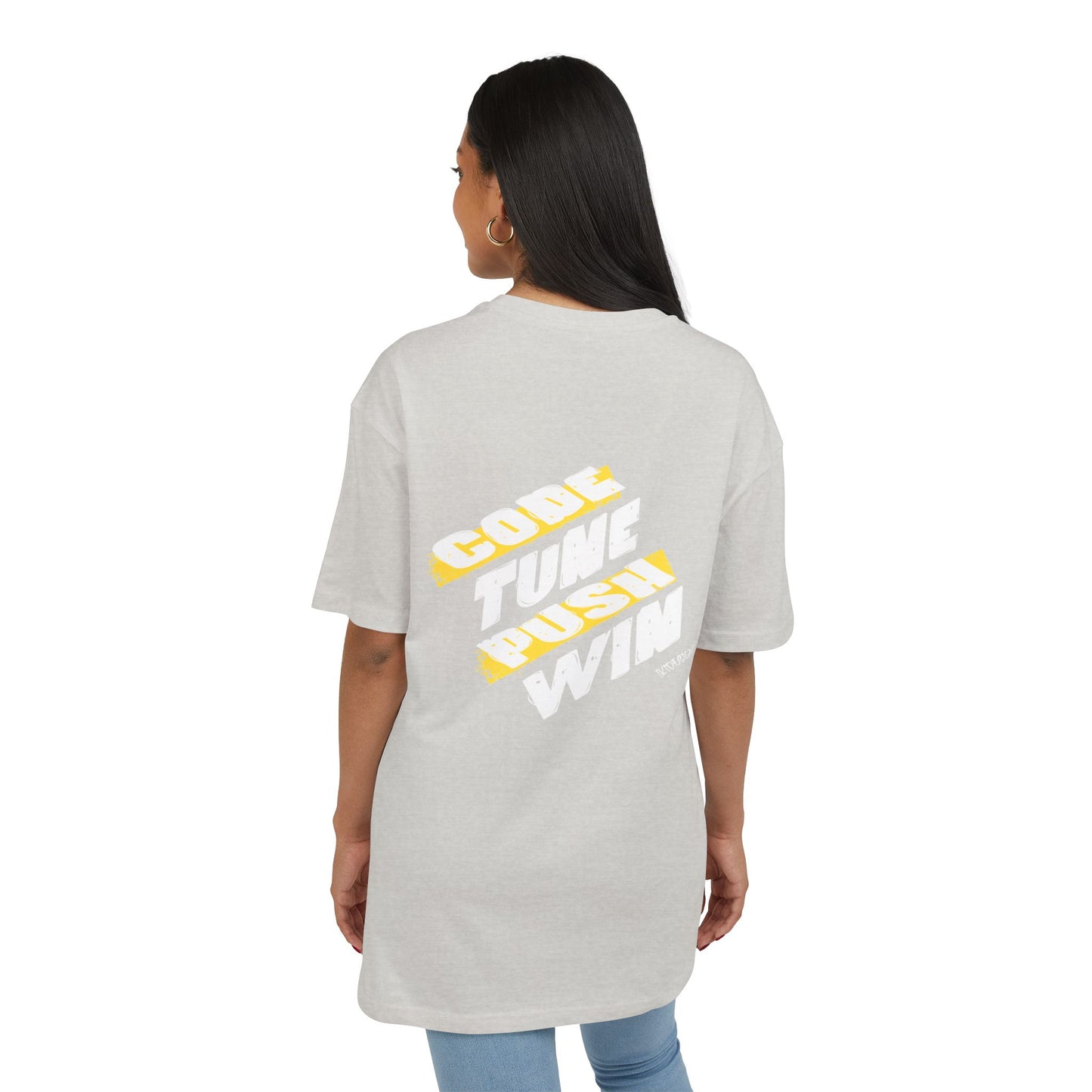 Motivational Oversize Tee - "Just Breathe, Nothing Else"