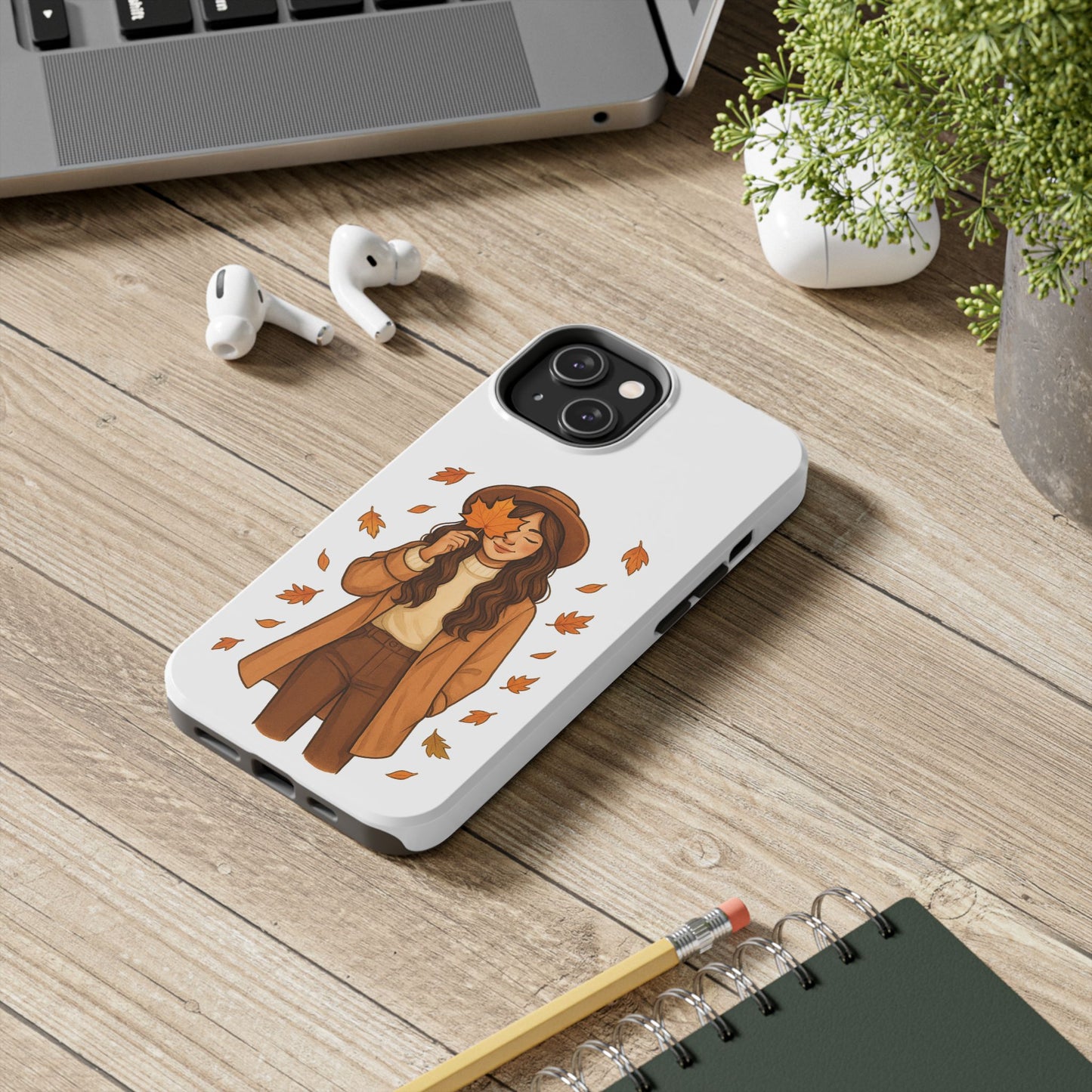 Autumn Leaves Tough Phone Cases, Fall Decor, Cute Phone Accessory, Seasonal Gift, Phone Protective Case