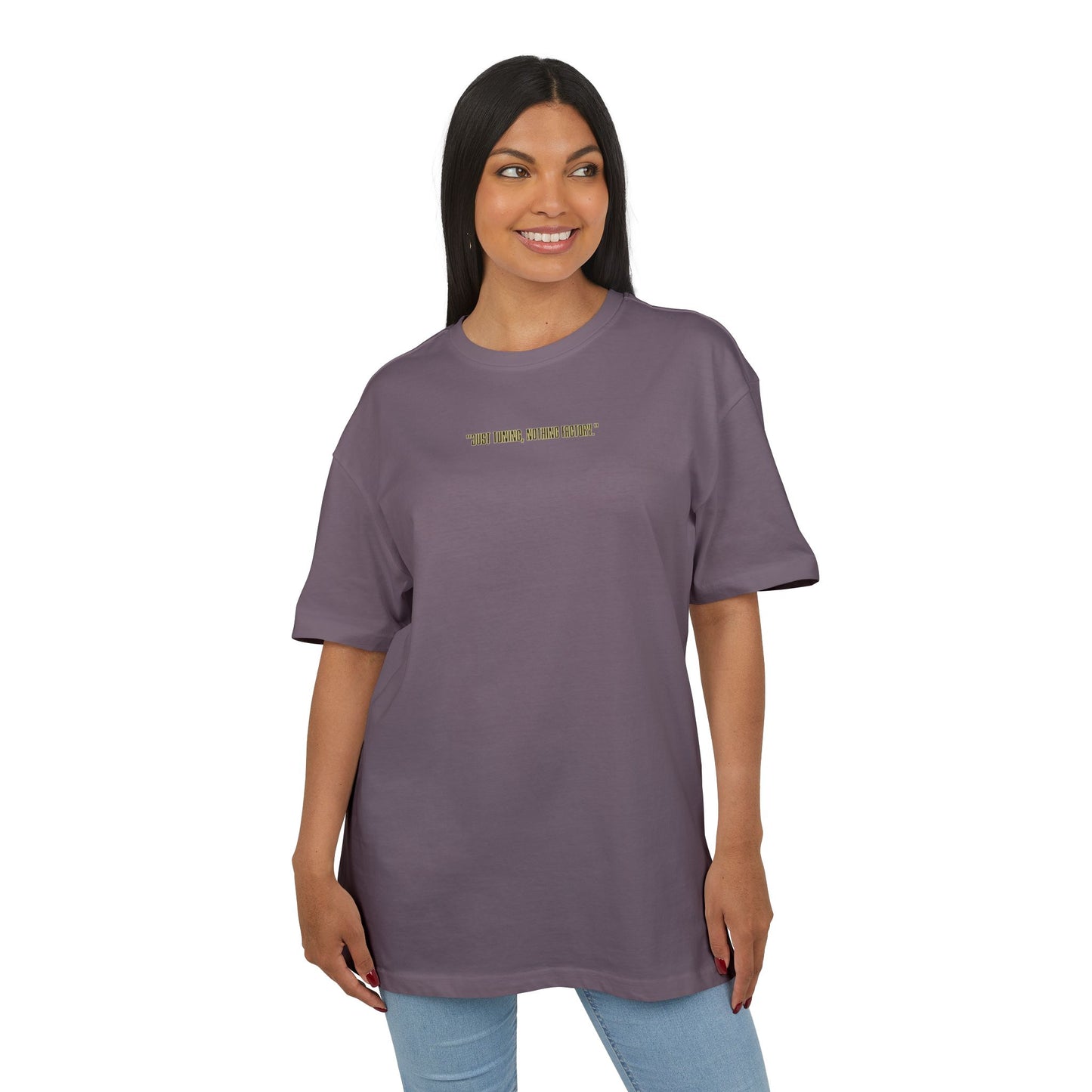 Motivational Oversize Tee - "Just Breathe, Nothing Else"