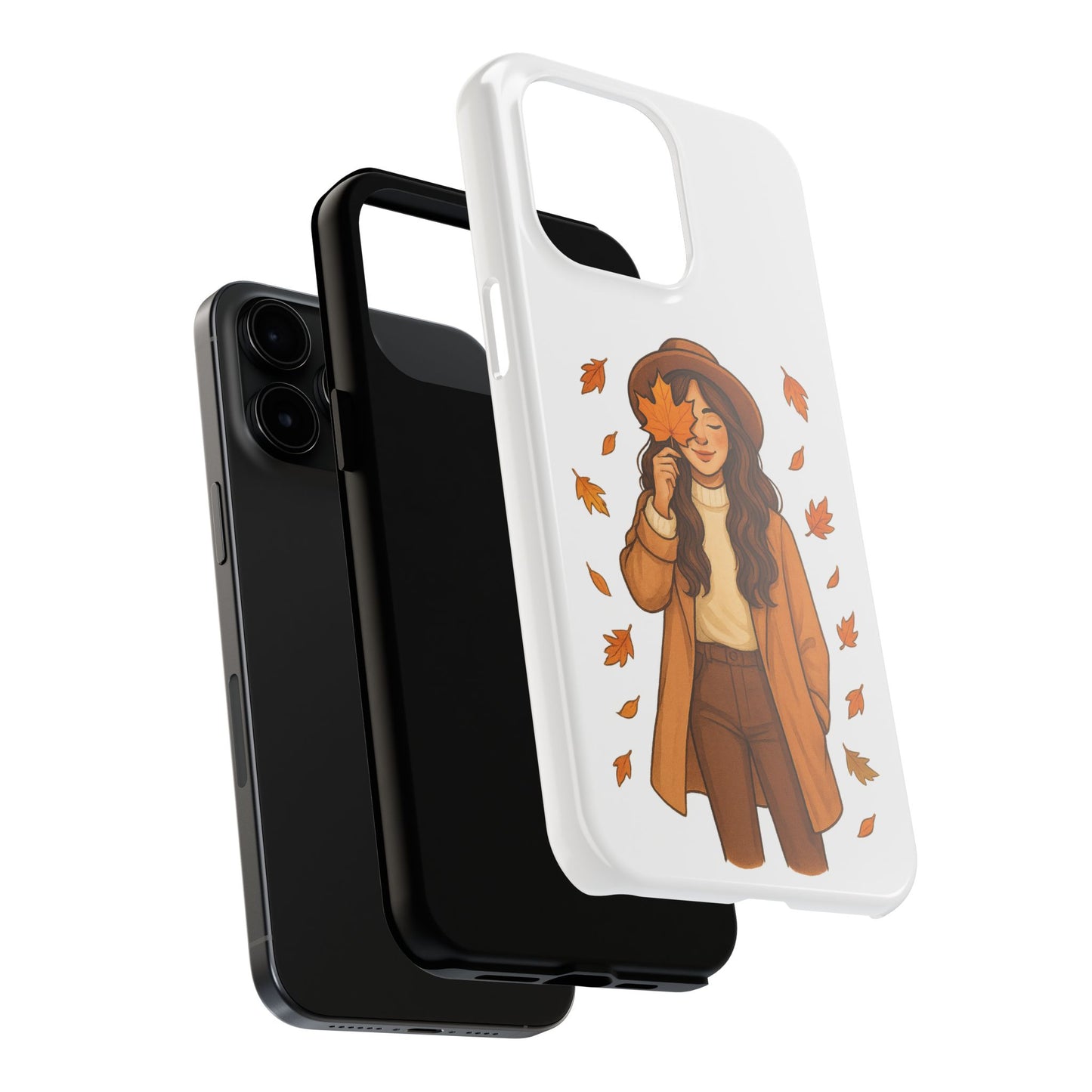 Autumn Leaves Tough Phone Cases, Fall Decor, Cute Phone Accessory, Seasonal Gift, Phone Protective Case