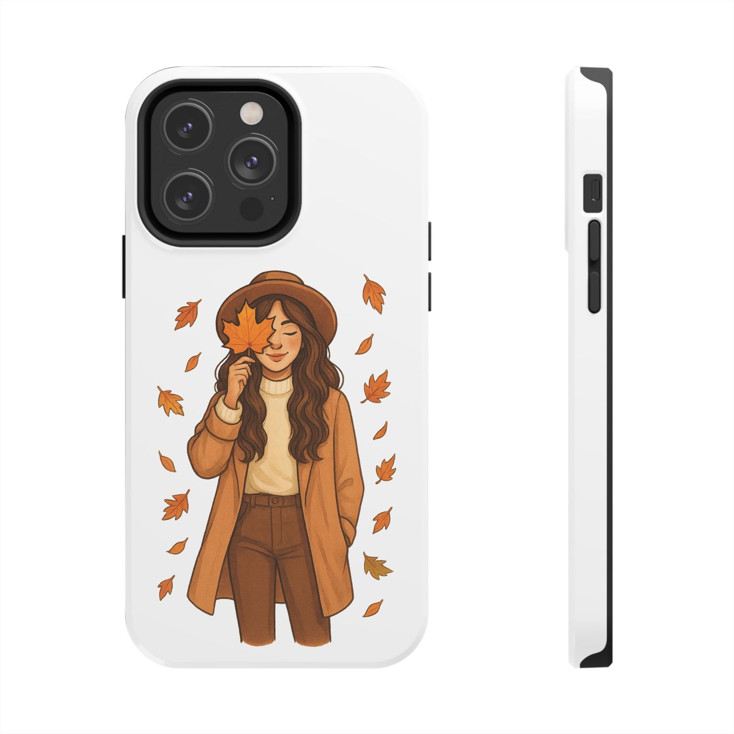 Autumn Leaves Tough Phone Cases, Fall Decor, Cute Phone Accessory, Seasonal Gift, Phone Protective Case