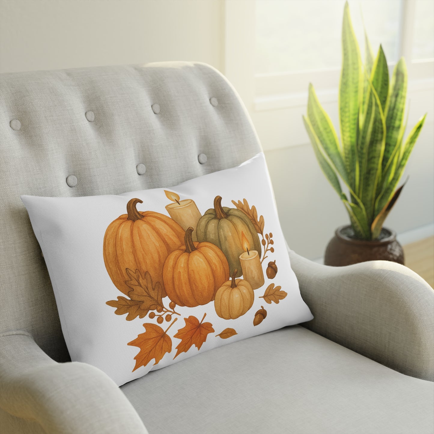 Pumpkin Spice Autumn Cushion - Cozy Fall Home Decor, Harvest Pillow, Thanksgiving Accent, Seasonal Indoor Cushion, Autumn Vibes