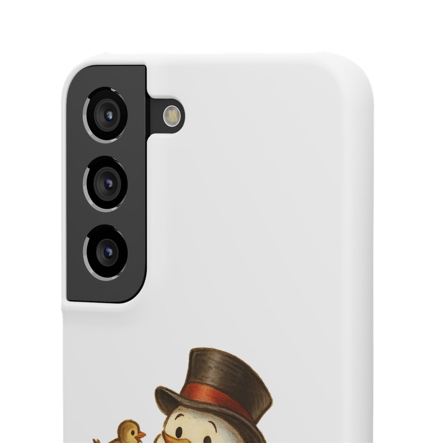 Festive Snowman Phone Case, Winter Holiday Phone Cover, Cute Snowman Snap Case, Christmas Gift for Phone Lovers, Seasonal Tech Accessories