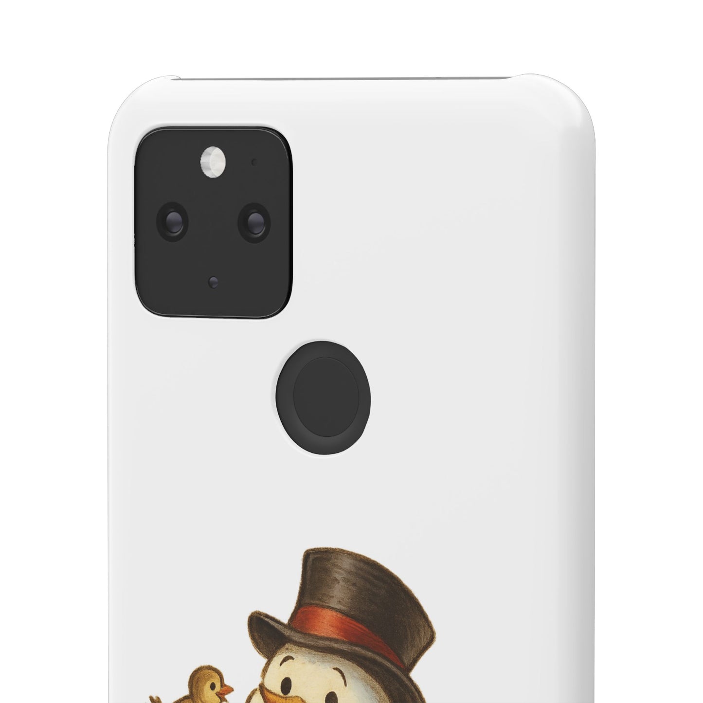 Festive Snowman Phone Case, Winter Holiday Phone Cover, Cute Snowman Snap Case, Christmas Gift for Phone Lovers, Seasonal Tech Accessories