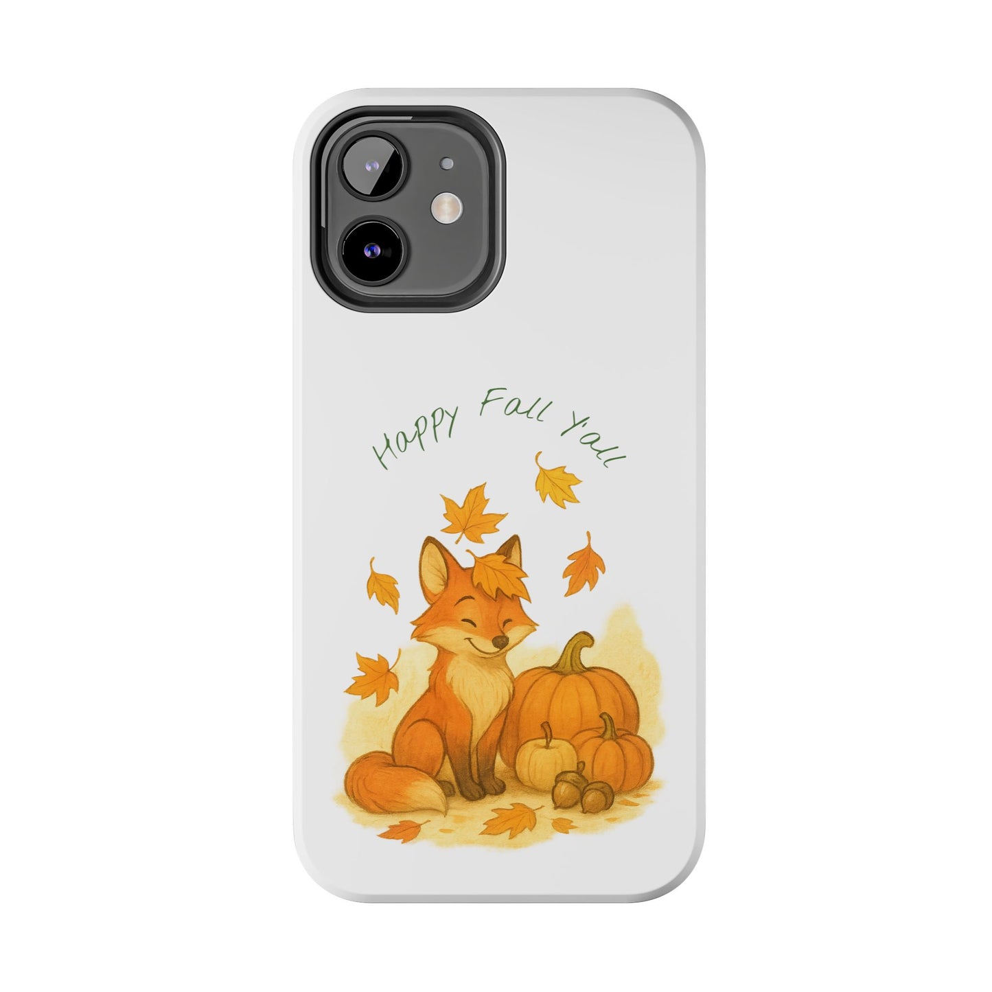 Autumn Fox Phone Case, Fall Animals Tough Case, Cute Pumpkin Design, Seasonal Phone Cover, Gifts for Fall Lovers