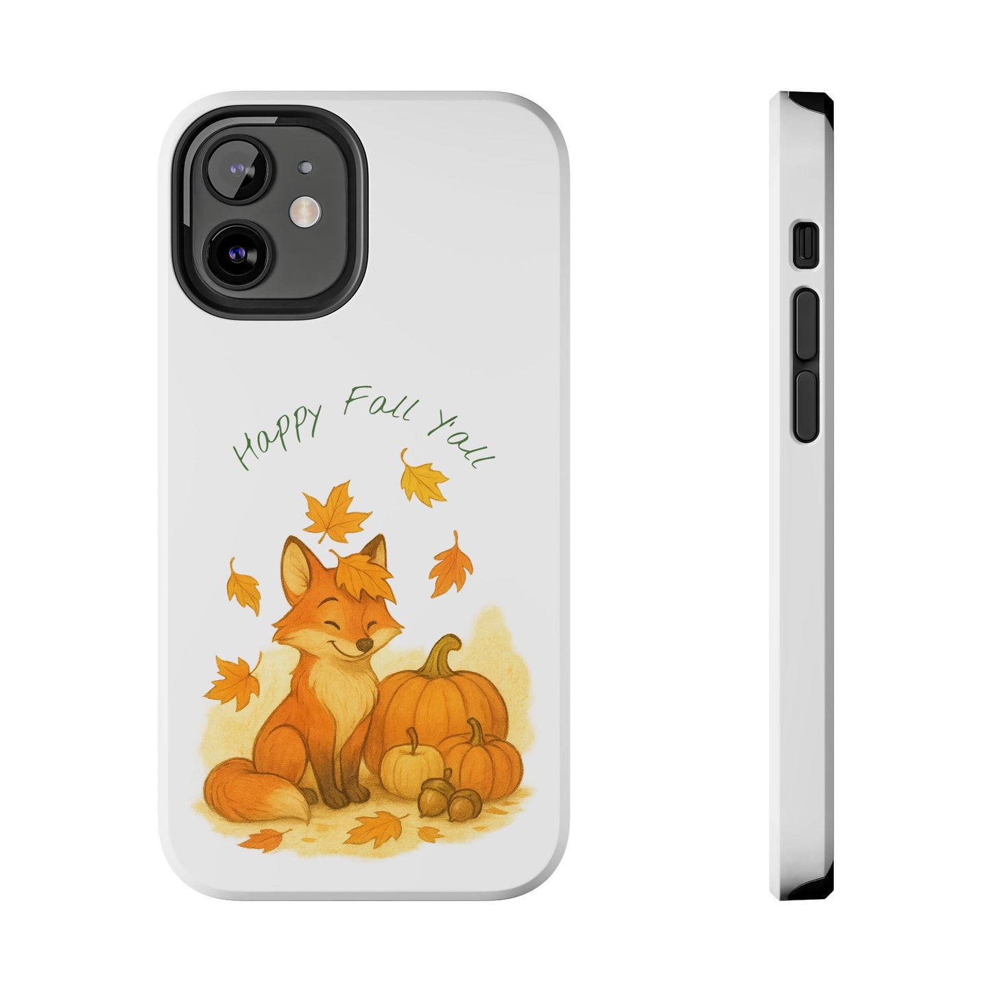 Autumn Fox Phone Case, Fall Animals Tough Case, Cute Pumpkin Design, Seasonal Phone Cover, Gifts for Fall Lovers