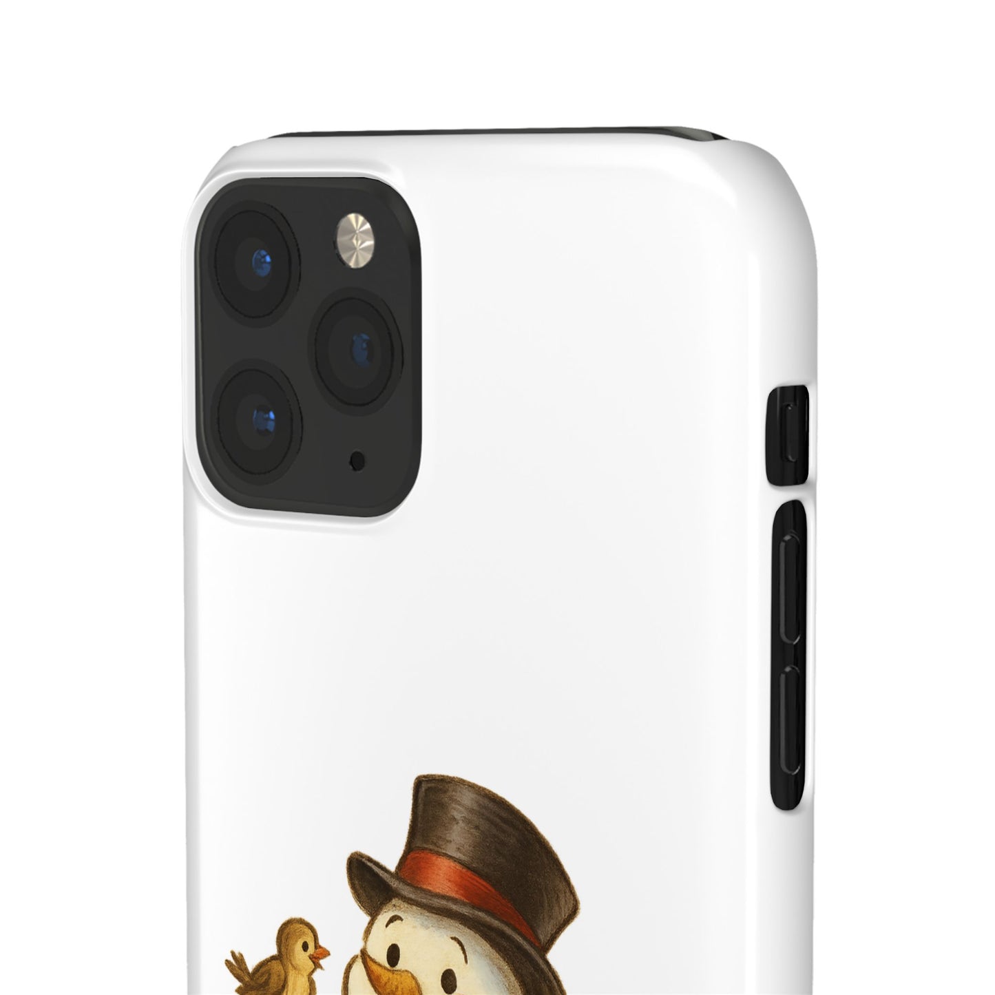 Festive Snowman Phone Case, Winter Holiday Phone Cover, Cute Snowman Snap Case, Christmas Gift for Phone Lovers, Seasonal Tech Accessories