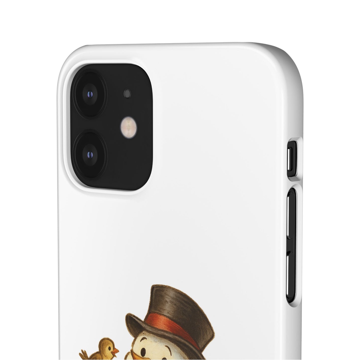 Festive Snowman Phone Case, Winter Holiday Phone Cover, Cute Snowman Snap Case, Christmas Gift for Phone Lovers, Seasonal Tech Accessories