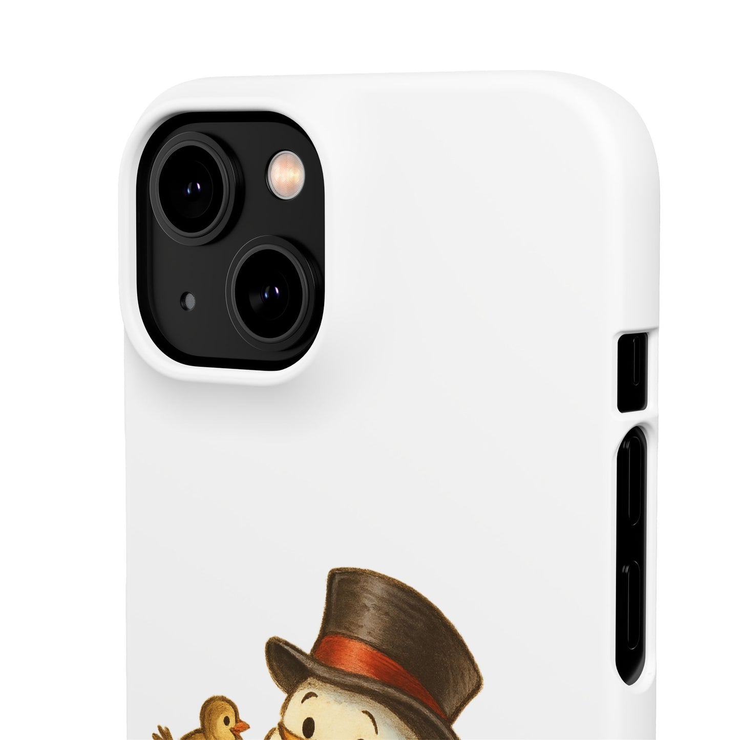 Festive Snowman Phone Case, Winter Holiday Phone Cover, Cute Snowman Snap Case, Christmas Gift for Phone Lovers, Seasonal Tech Accessories