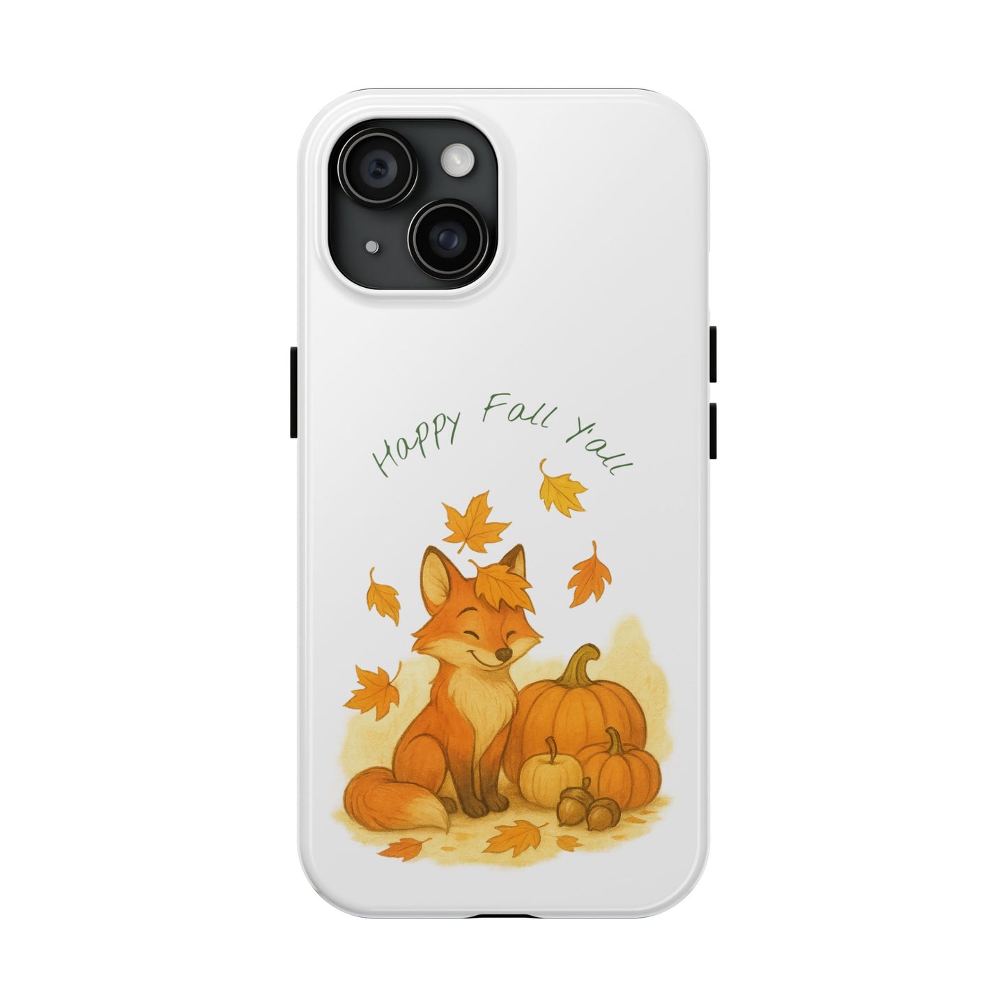 Autumn Fox Phone Case, Fall Animals Tough Case, Cute Pumpkin Design, Seasonal Phone Cover, Gifts for Fall Lovers