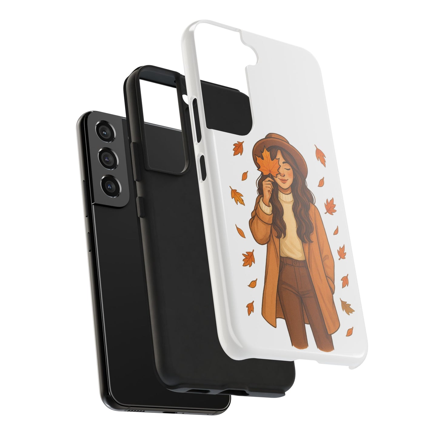 Autumn Leaves Tough Phone Cases, Fall Decor, Cute Phone Accessory, Seasonal Gift, Phone Protective Case