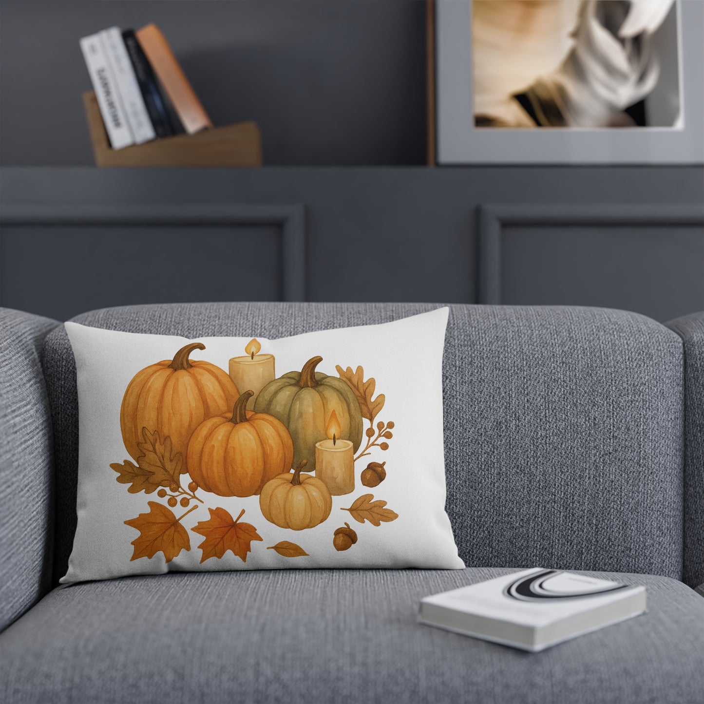 Pumpkin Spice Autumn Cushion - Cozy Fall Home Decor, Harvest Pillow, Thanksgiving Accent, Seasonal Indoor Cushion, Autumn Vibes