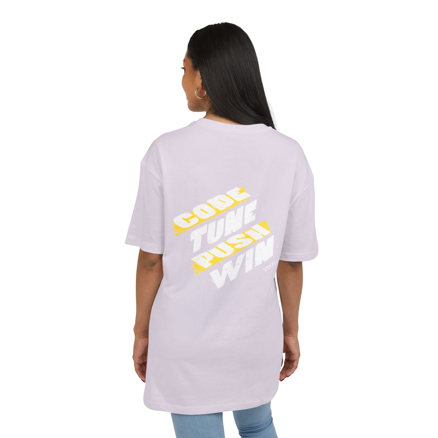 Motivational Oversize Tee - "Just Breathe, Nothing Else"
