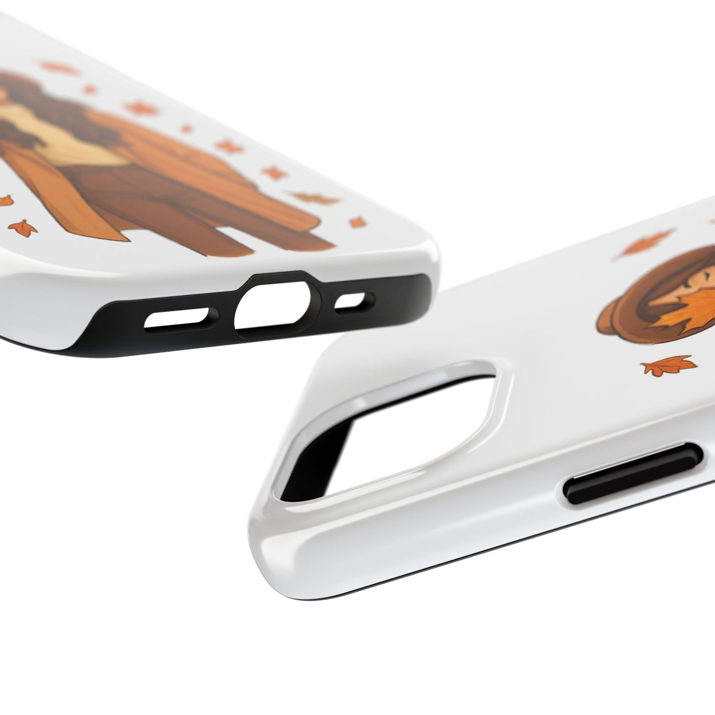 Autumn Leaves Tough Phone Cases, Fall Decor, Cute Phone Accessory, Seasonal Gift, Phone Protective Case
