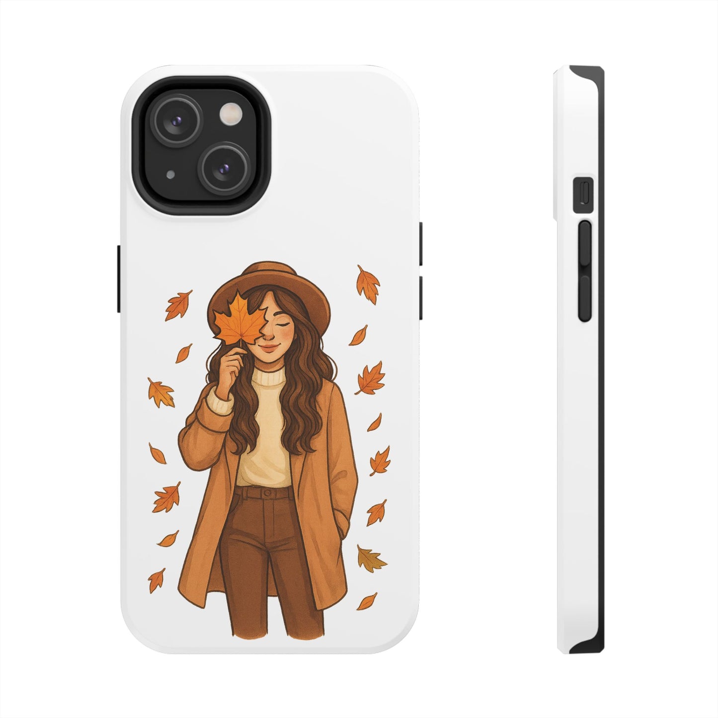 Autumn Leaves Tough Phone Cases, Fall Decor, Cute Phone Accessory, Seasonal Gift, Phone Protective Case