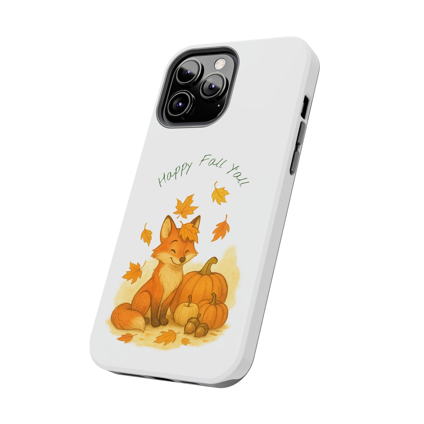 Autumn Fox Phone Case, Fall Animals Tough Case, Cute Pumpkin Design, Seasonal Phone Cover, Gifts for Fall Lovers