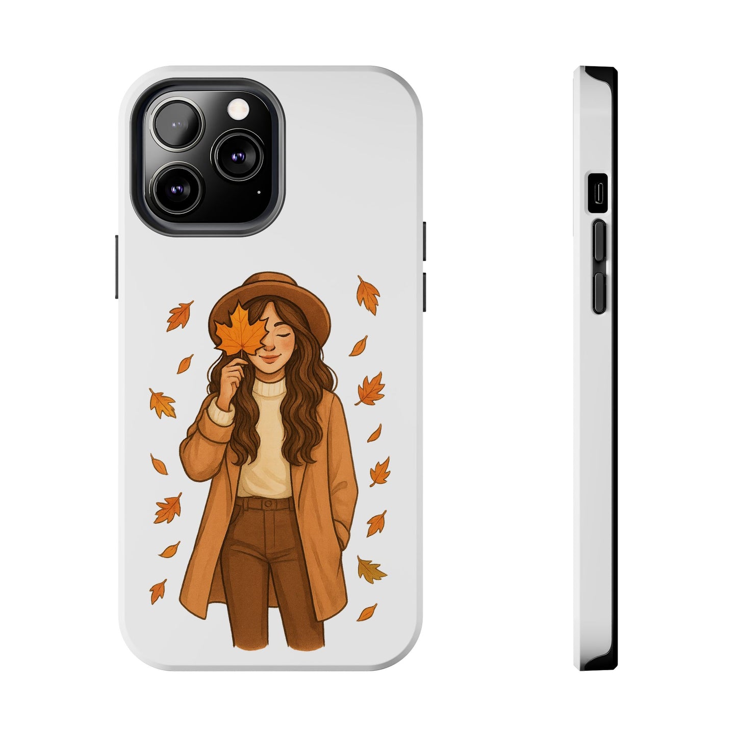Autumn Leaves Tough Phone Cases, Fall Decor, Cute Phone Accessory, Seasonal Gift, Phone Protective Case