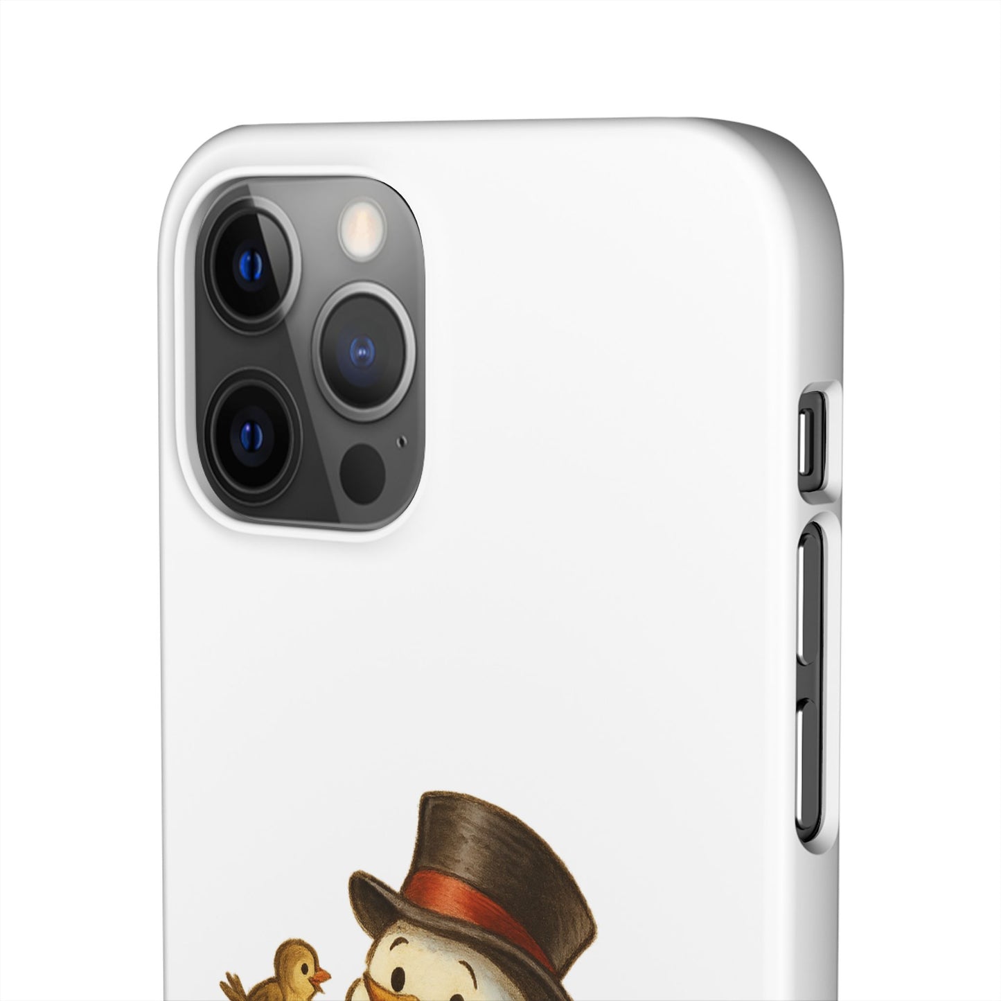 Festive Snowman Phone Case, Winter Holiday Phone Cover, Cute Snowman Snap Case, Christmas Gift for Phone Lovers, Seasonal Tech Accessories
