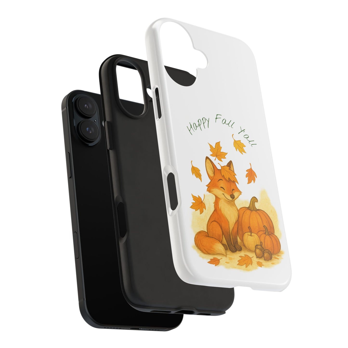 Autumn Fox Phone Case, Fall Animals Tough Case, Cute Pumpkin Design, Seasonal Phone Cover, Gifts for Fall Lovers