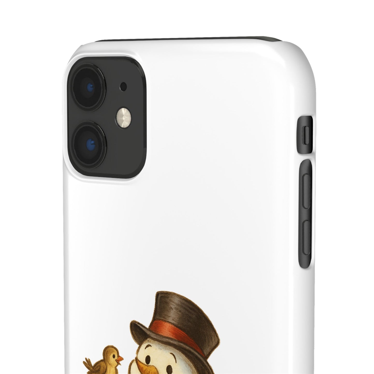 Festive Snowman Phone Case, Winter Holiday Phone Cover, Cute Snowman Snap Case, Christmas Gift for Phone Lovers, Seasonal Tech Accessories