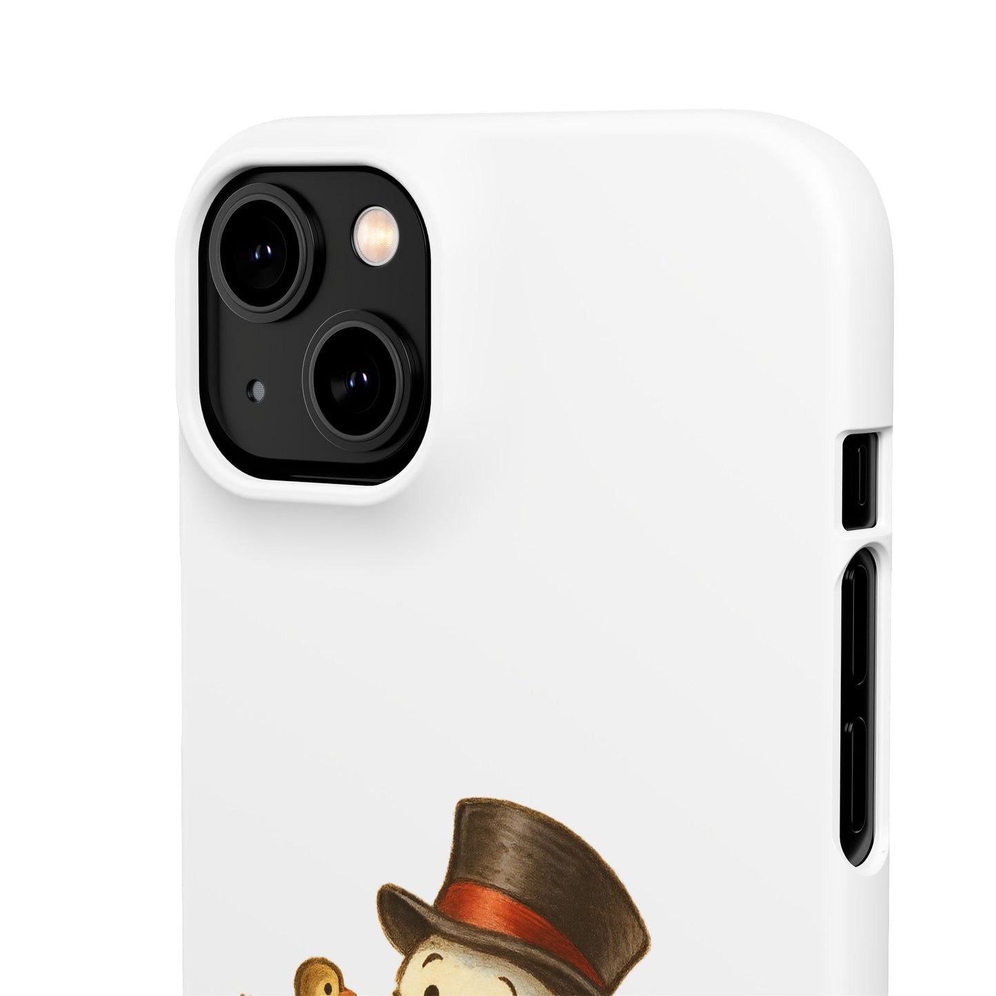 Festive Snowman Phone Case, Winter Holiday Phone Cover, Cute Snowman Snap Case, Christmas Gift for Phone Lovers, Seasonal Tech Accessories