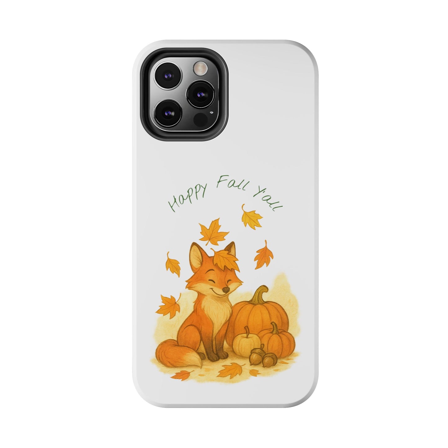 Autumn Fox Phone Case, Fall Animals Tough Case, Cute Pumpkin Design, Seasonal Phone Cover, Gifts for Fall Lovers