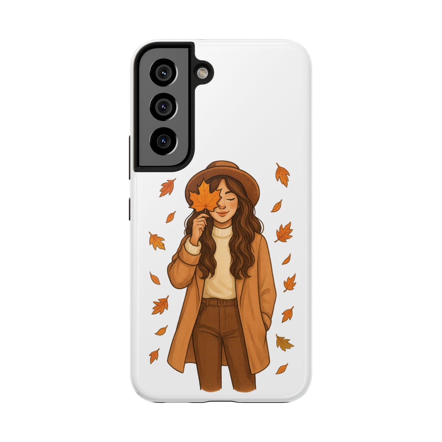 Autumn Leaves Tough Phone Cases, Fall Decor, Cute Phone Accessory, Seasonal Gift, Phone Protective Case