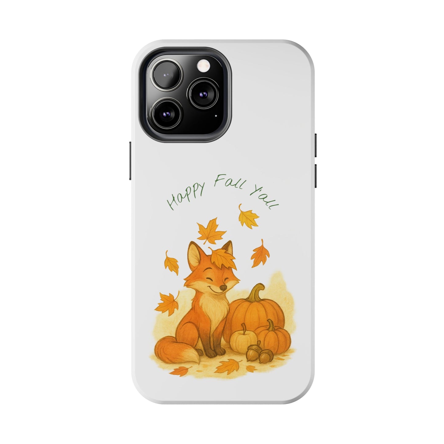 Autumn Fox Phone Case, Fall Animals Tough Case, Cute Pumpkin Design, Seasonal Phone Cover, Gifts for Fall Lovers