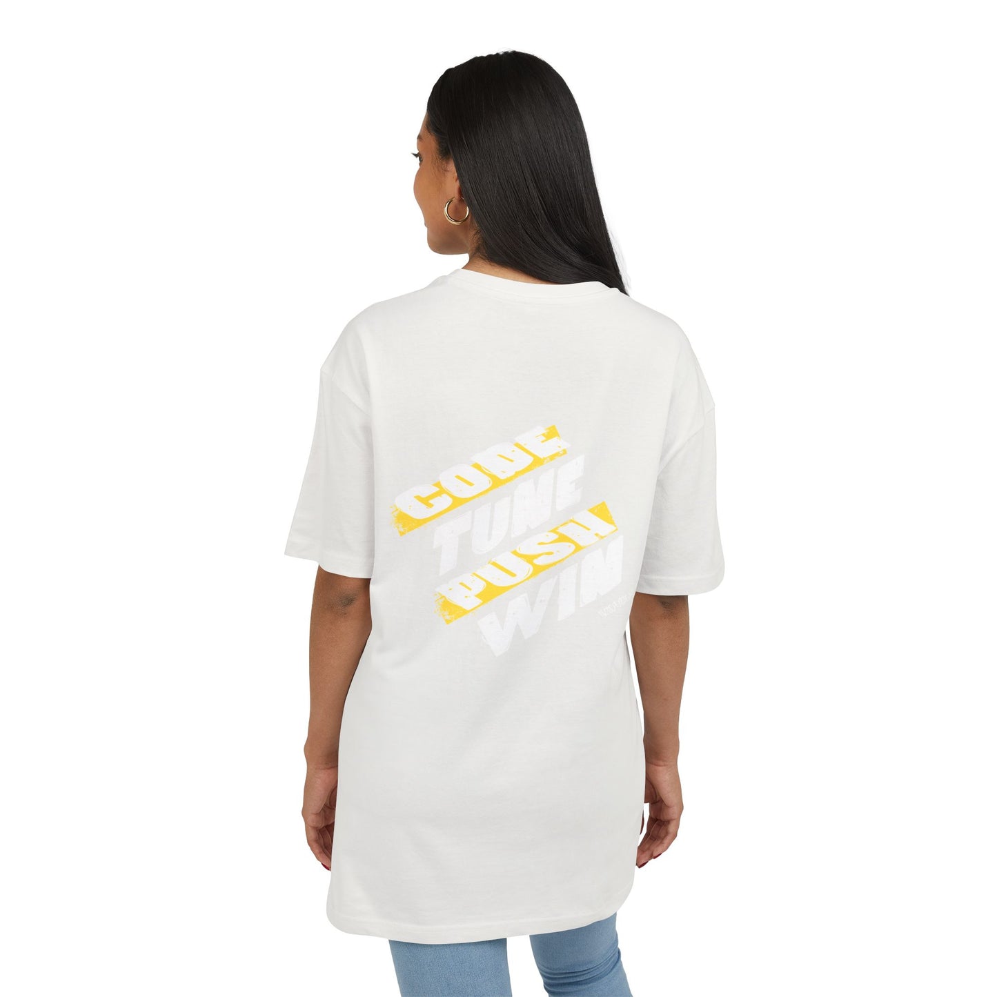 Motivational Oversize Tee - "Just Breathe, Nothing Else"