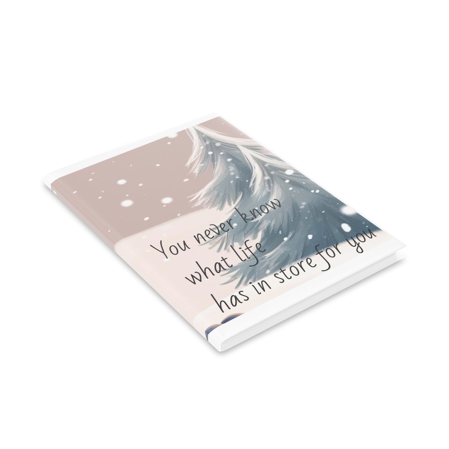 Inspirational Winter Hardcover Notebook with Puffy Covers - Perfect for Kids & Adults
