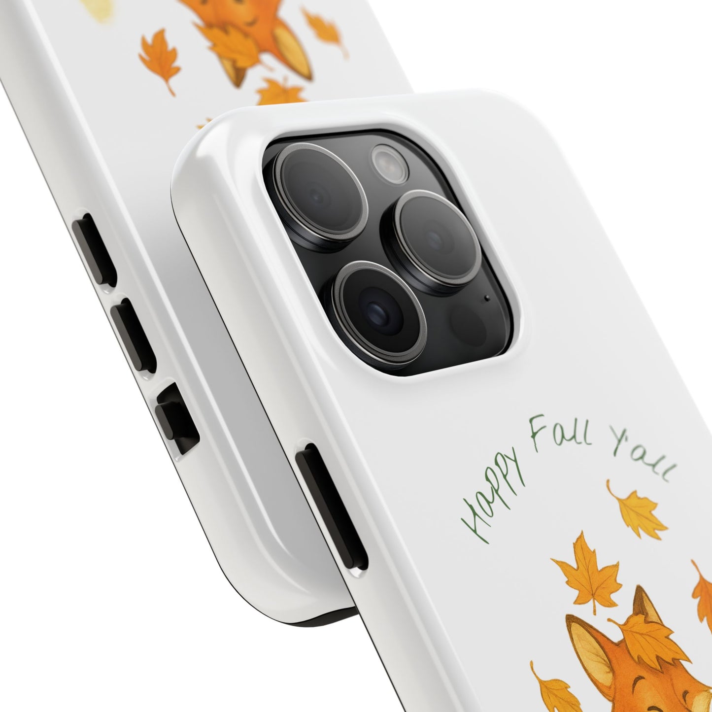Autumn Fox Phone Case, Fall Animals Tough Case, Cute Pumpkin Design, Seasonal Phone Cover, Gifts for Fall Lovers