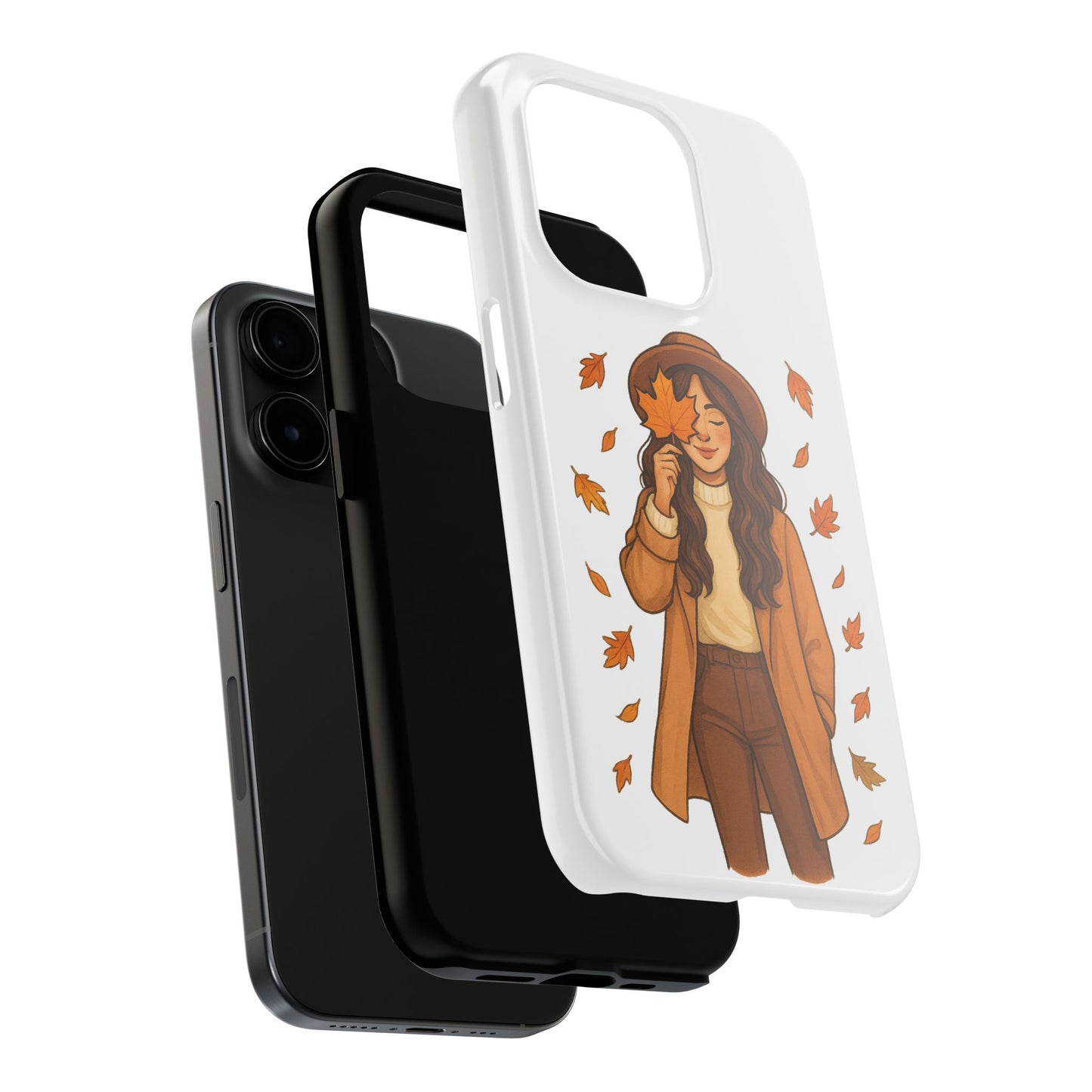 Autumn Leaves Tough Phone Cases, Fall Decor, Cute Phone Accessory, Seasonal Gift, Phone Protective Case