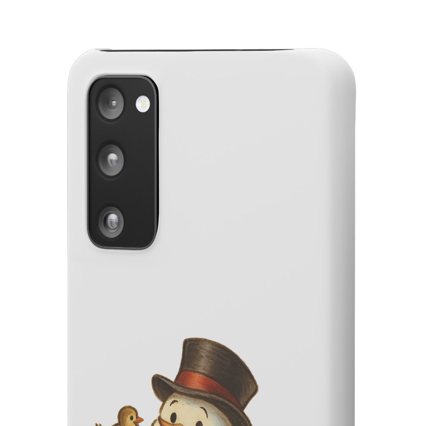 Festive Snowman Phone Case, Winter Holiday Phone Cover, Cute Snowman Snap Case, Christmas Gift for Phone Lovers, Seasonal Tech Accessories