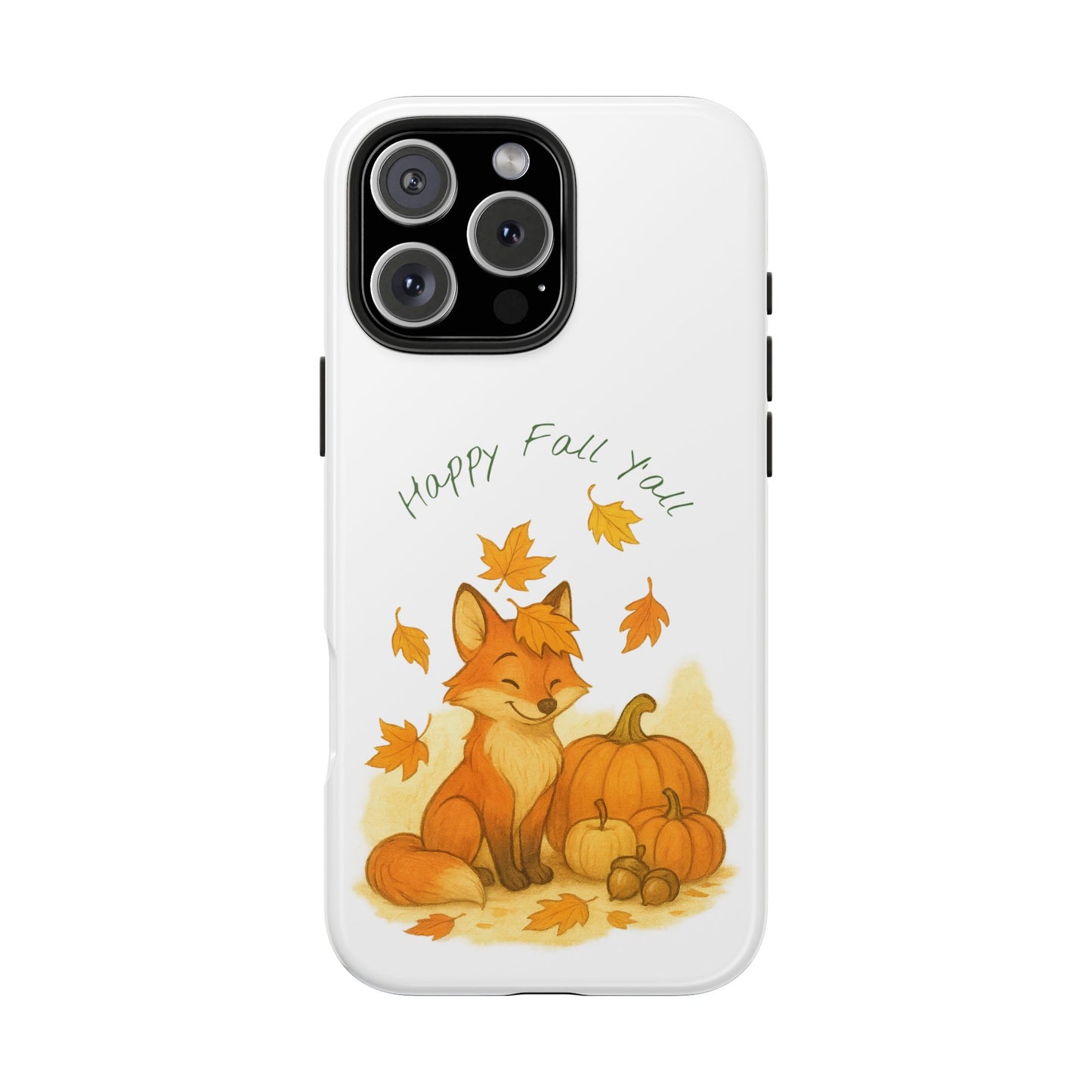 Autumn Fox Phone Case, Fall Animals Tough Case, Cute Pumpkin Design, Seasonal Phone Cover, Gifts for Fall Lovers