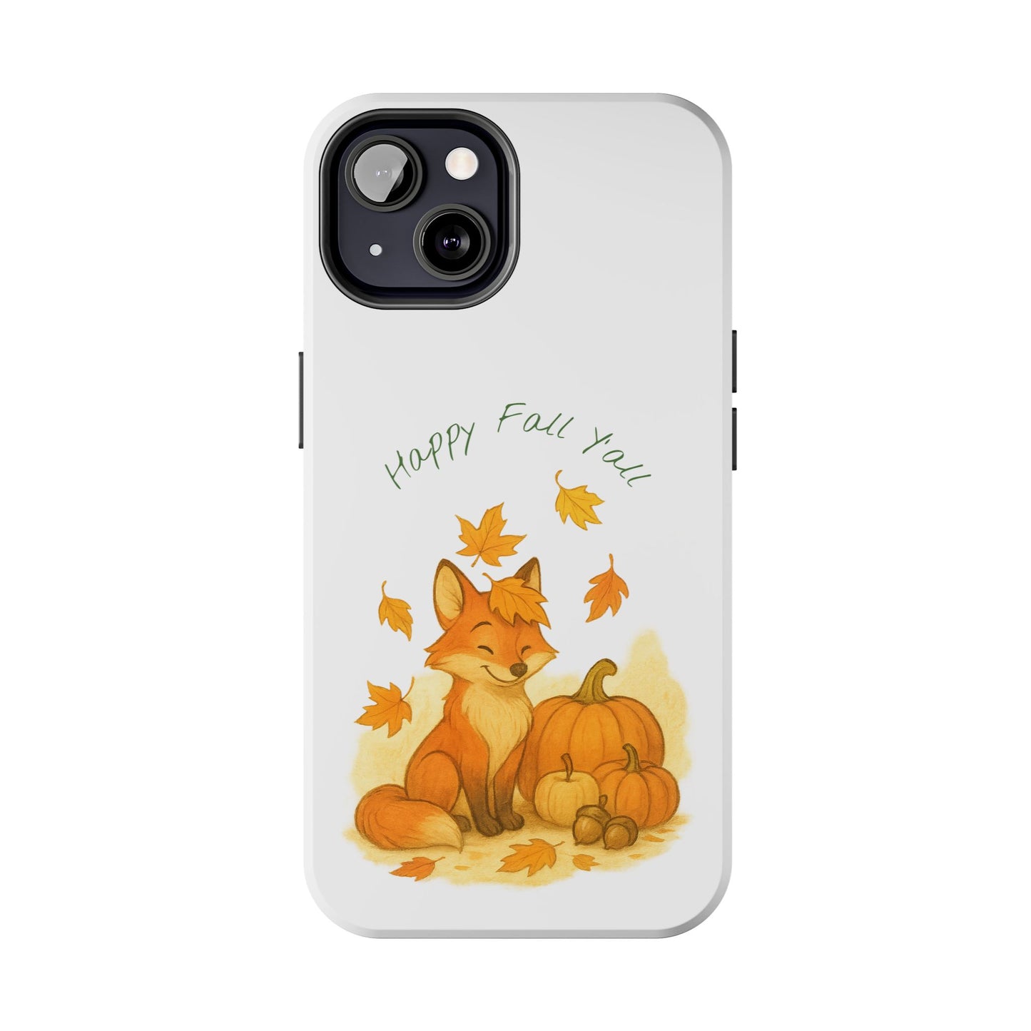 Autumn Fox Phone Case, Fall Animals Tough Case, Cute Pumpkin Design, Seasonal Phone Cover, Gifts for Fall Lovers