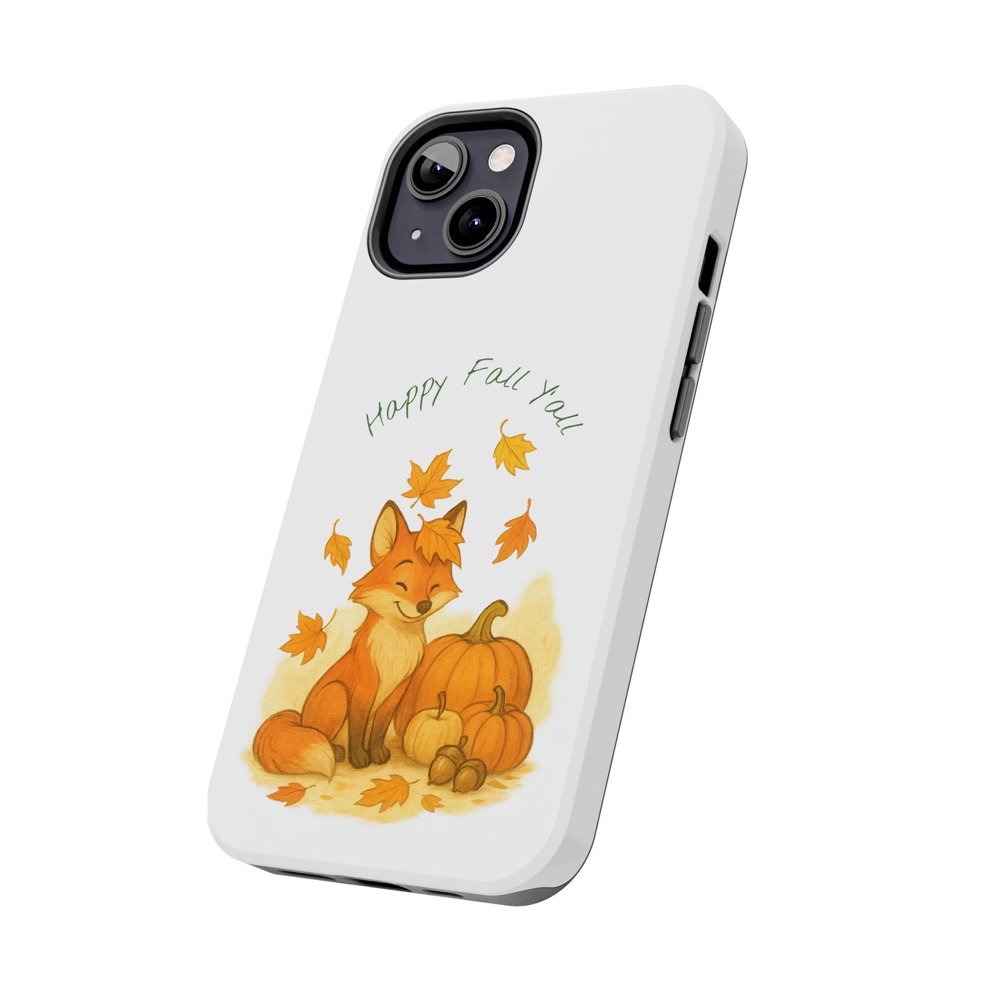 Autumn Fox Phone Case, Fall Animals Tough Case, Cute Pumpkin Design, Seasonal Phone Cover, Gifts for Fall Lovers