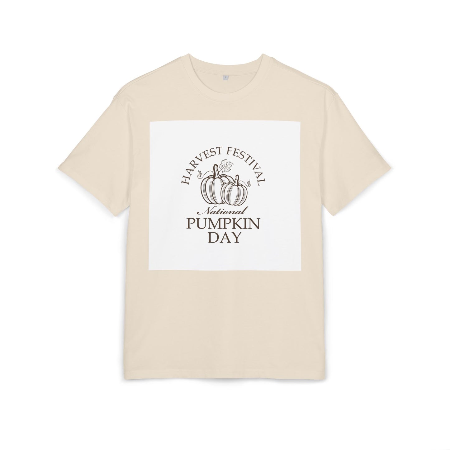 Autumn Vibes Unisex Heavy Oversize Tee, Fall Fashion, Pumpkin Day Shirt, Harvest Festival Tee, Cozy Casual Wear